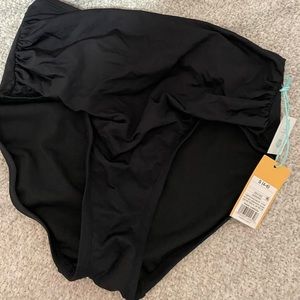 NWT black high waisted bikini bottom